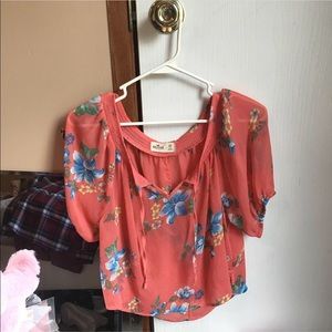 Hollister floral print top